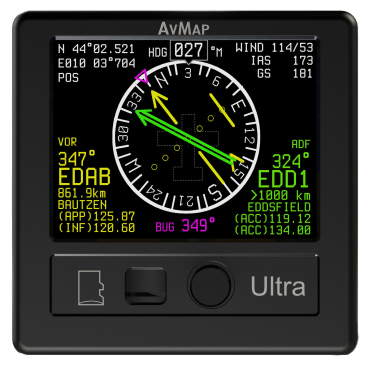 Set: AvMap Ultra EFIS + EngiBOX