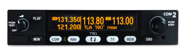 TX 56 von TRIG Avionics, 8.33 kHz Flugfunkgerät inkl. VOR-Empfänger