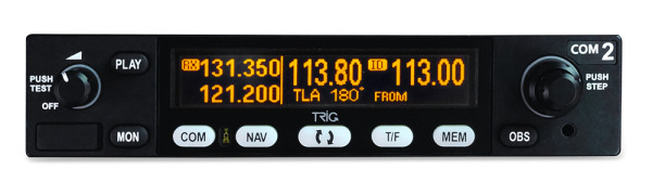 TX 57 von TRIG Avionics, 8.33 kHz Flugfunkgerät inkl. VOR-Empfänger