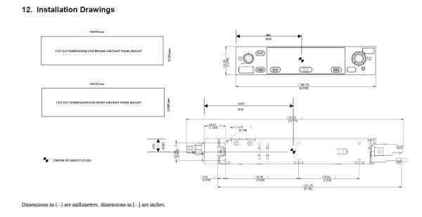 TX 57 von TRIG Avionics, 8.33 kHz Flugfunkgerät inkl. VOR-Empfänger